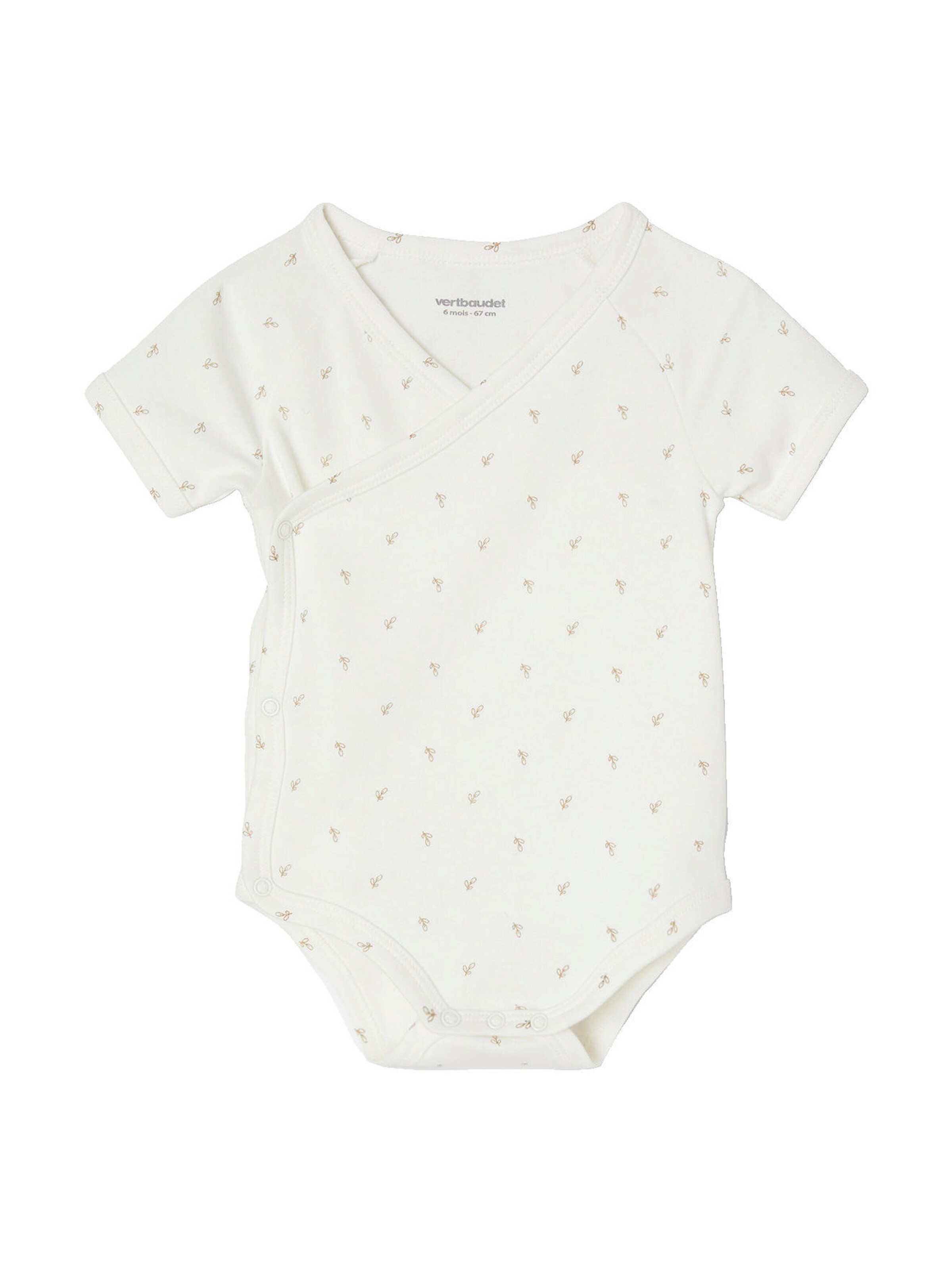 Vertbaudet 5er-Pack Baby Wickelbodys hellrosa