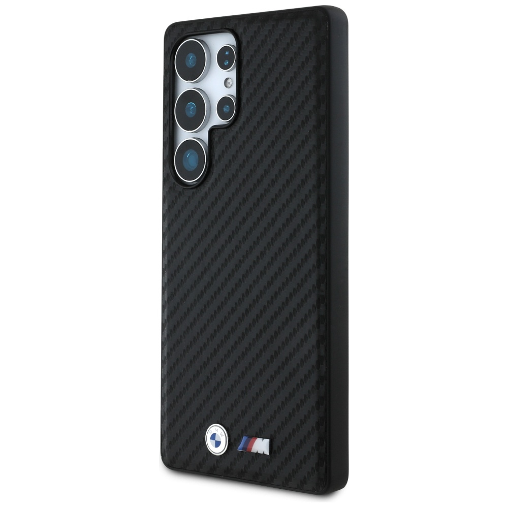 Samsung Galaxy S25 Ultra Hardcase Hülle Carbon MagSafe-Modul (BMHMS25L24PUCILK) - Schwarz