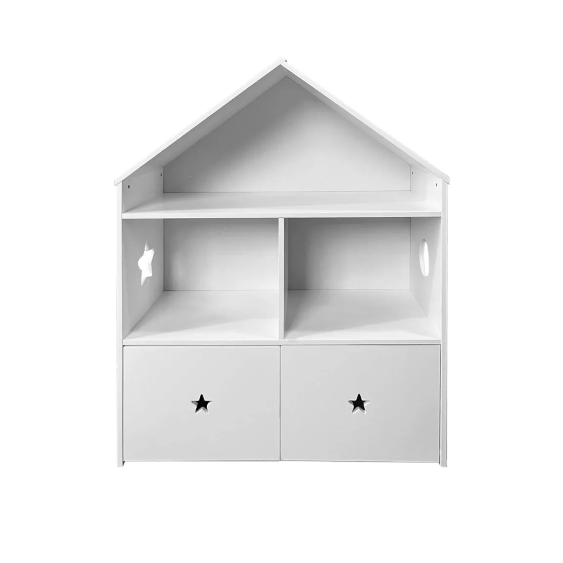 Etagère enfant bois 3 niveaux (H97 cm) Stars Blanc