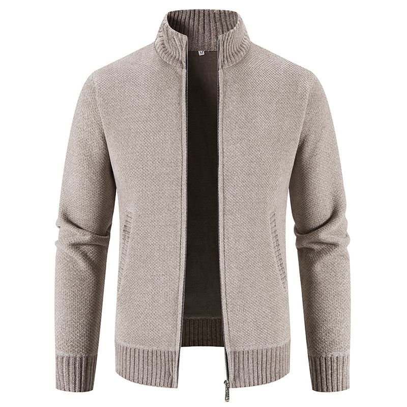 YIKES - Effen cardigan met opstaande kraag en rits