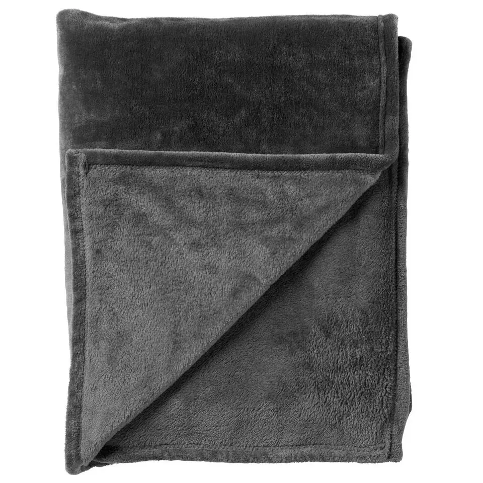 Plaid Charlie - Charcoal Gray - 200x220 cm