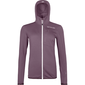 Ortovox Fleece Light Grid Hooded Fleecejacke Wild Berry Damen
