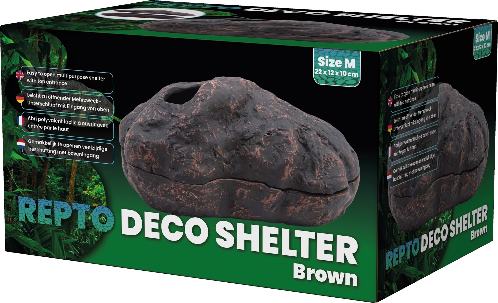Repto Terrarium Deco Schuilplaats Bruin M