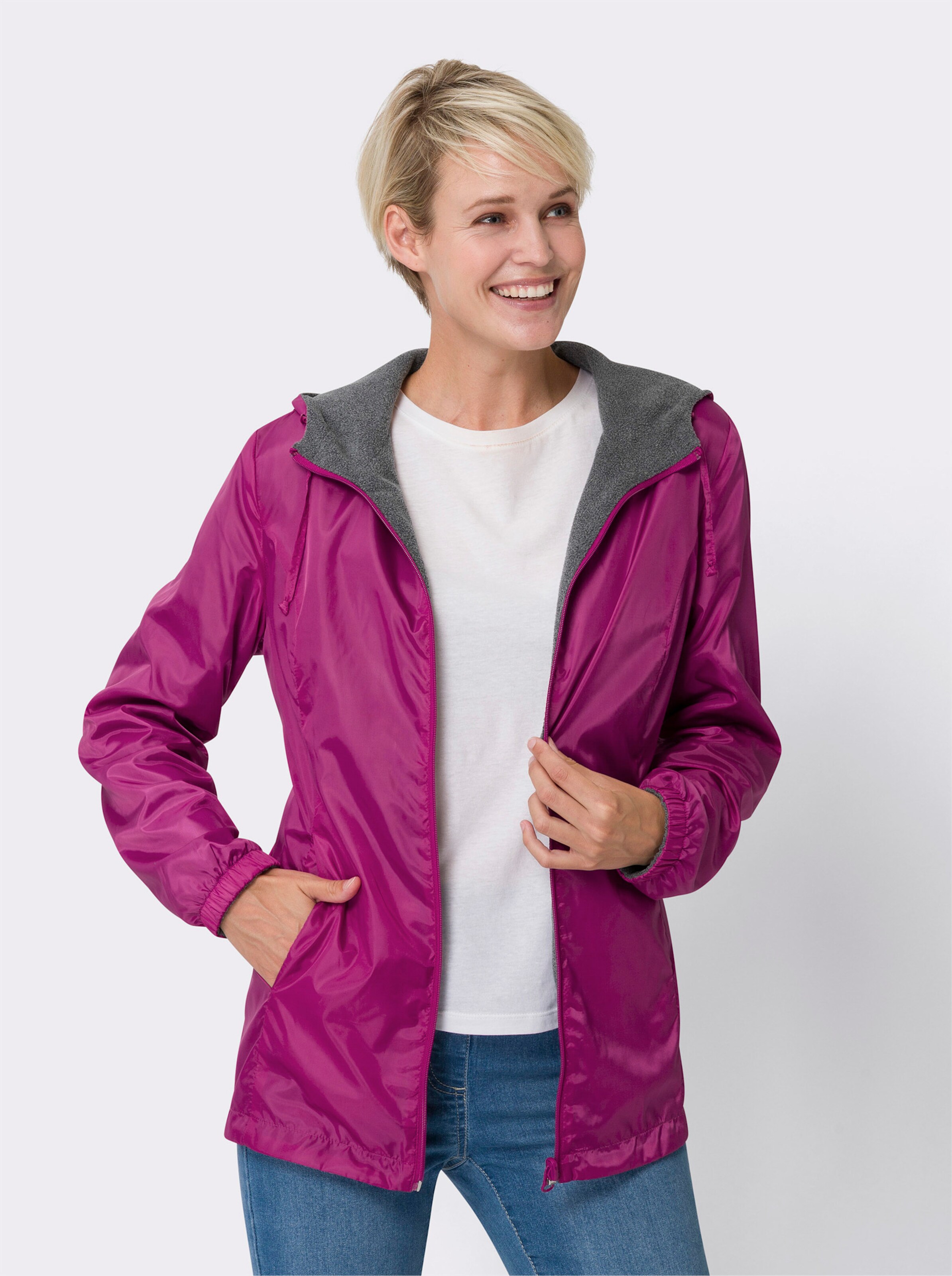 Wende-Fleece-Jacke
