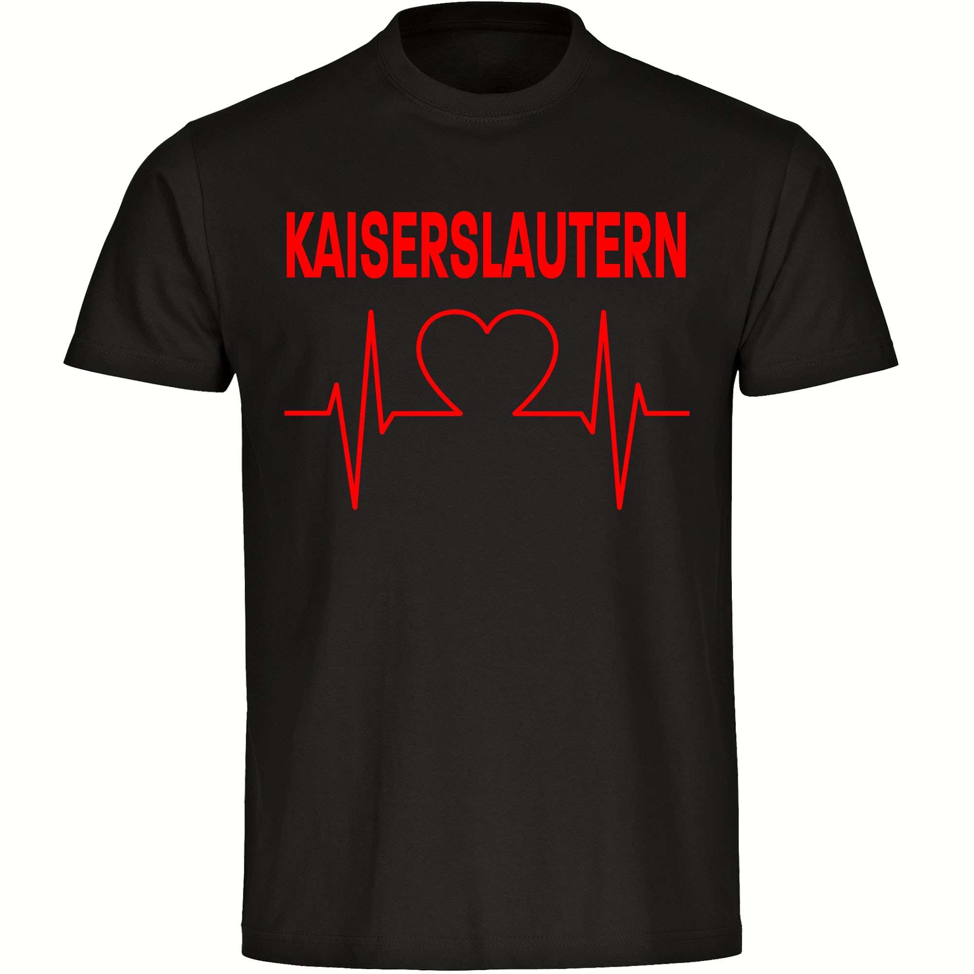 multifanshop® Kinder T-Shirt - Kaiserslautern - Herzschlag - Druck rot