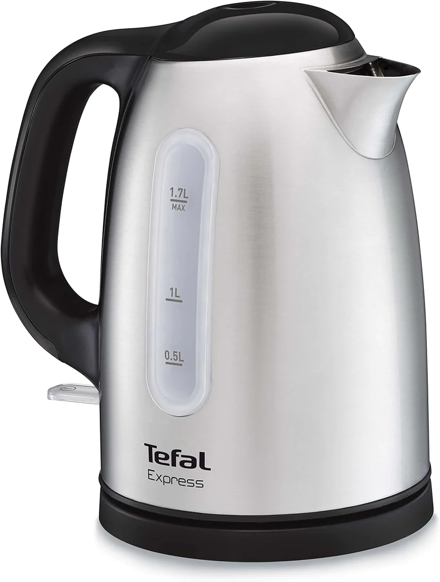 bouilloire électrique de 1,5L sans fil 2400W gris noir Tefal