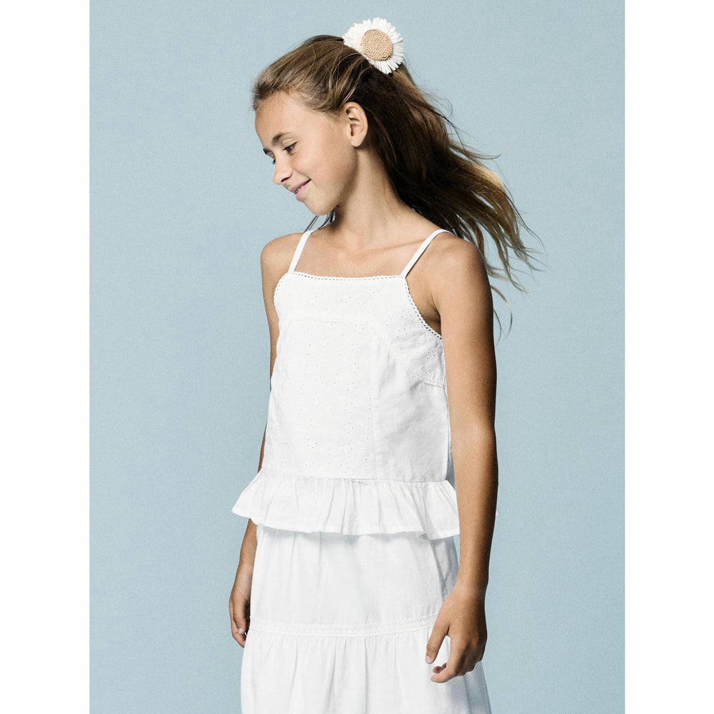 Køb Name It Bright White Nkfhermala Strop Top