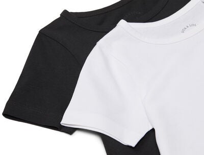 Luca & Lola Malena Topp 2-pack, White/Anthracite