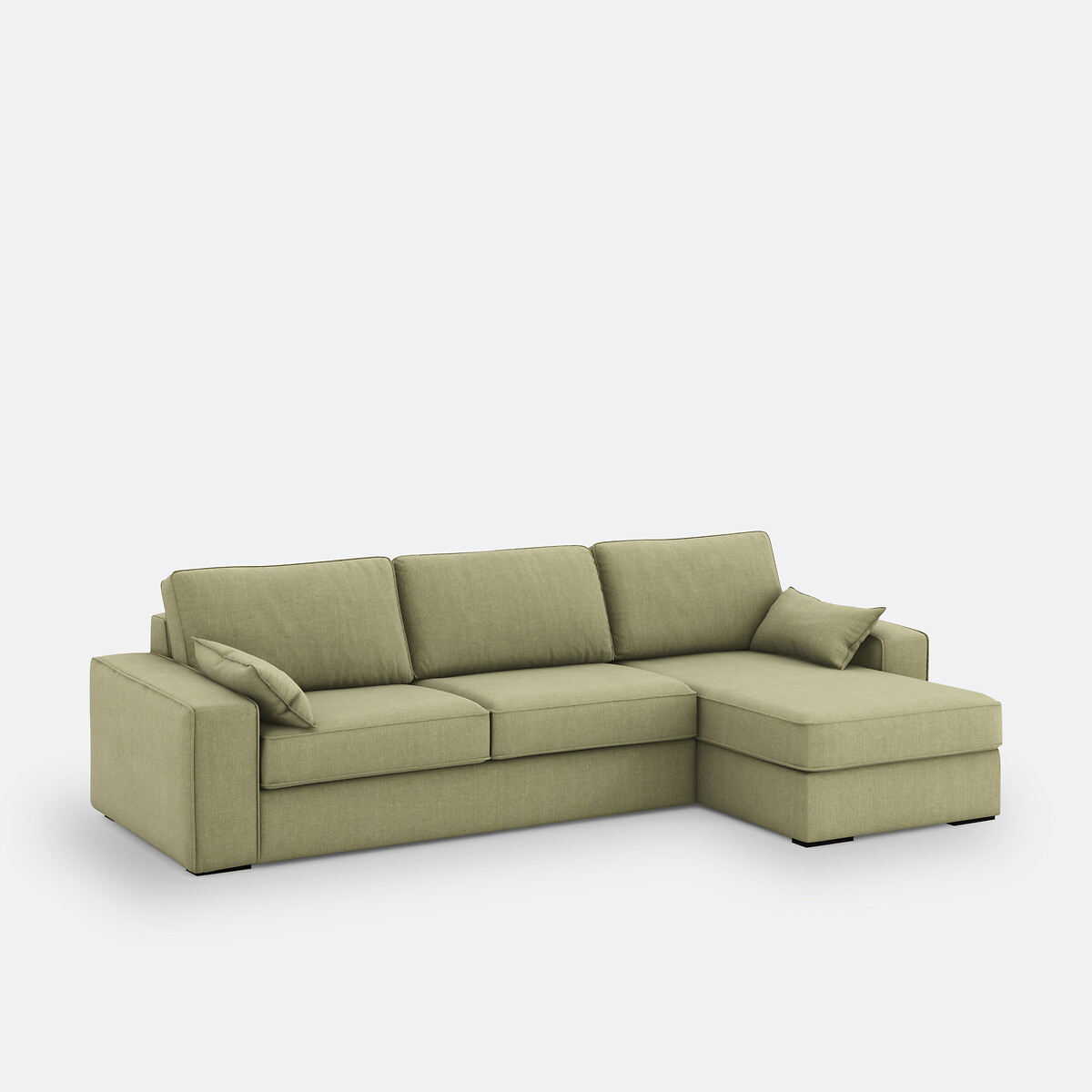 LA REDOUTE INTERIEURS<br>Sofá cama de canto, algodão/linho, Bultex, Cécilia