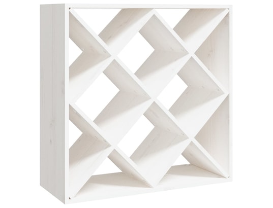 VIDAXL - Armoire à vin blanc 62x25x62 cm bois de pin massif