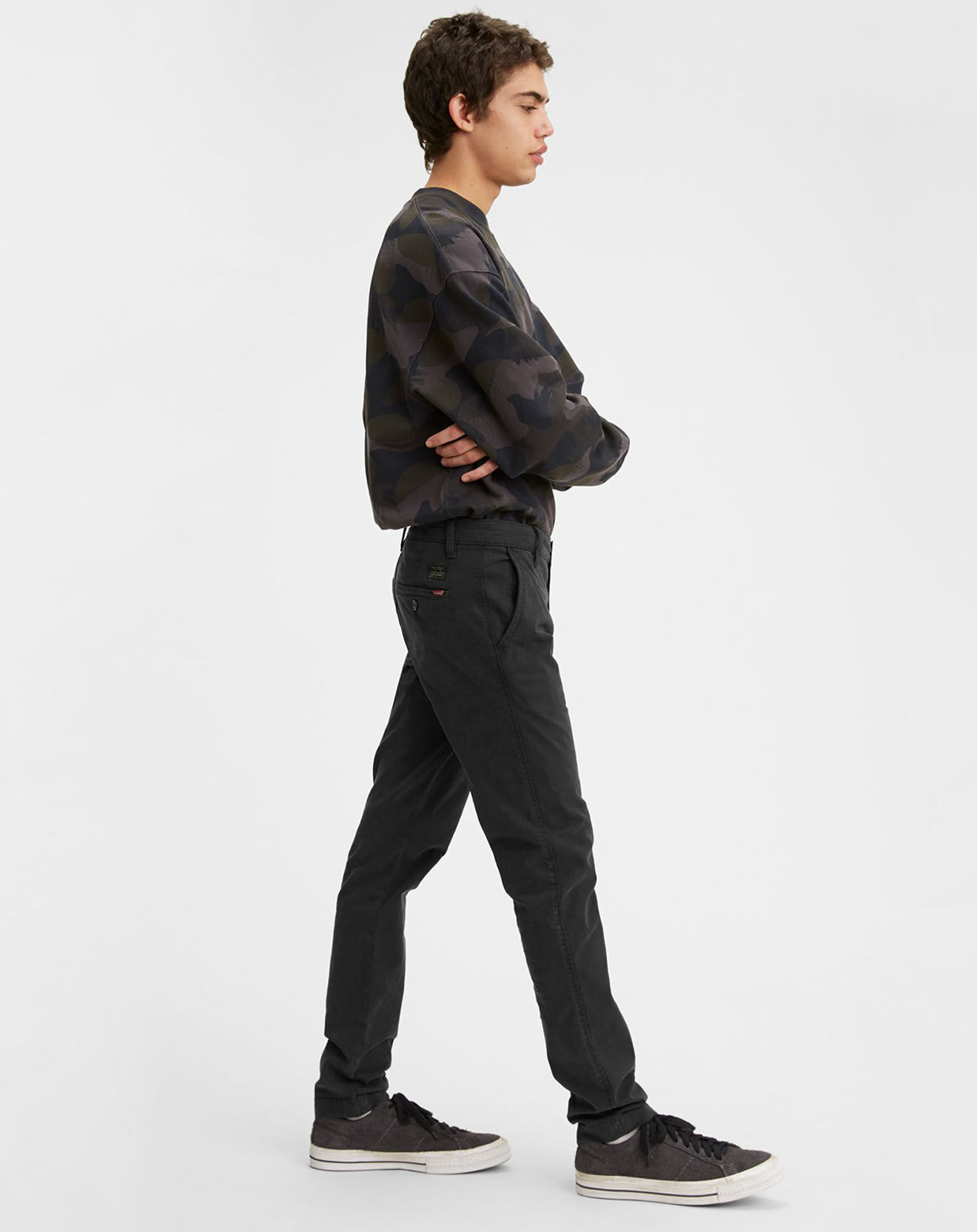 Levi's® Pantalon Chino en Toile de coton Slim fuselé XX noir