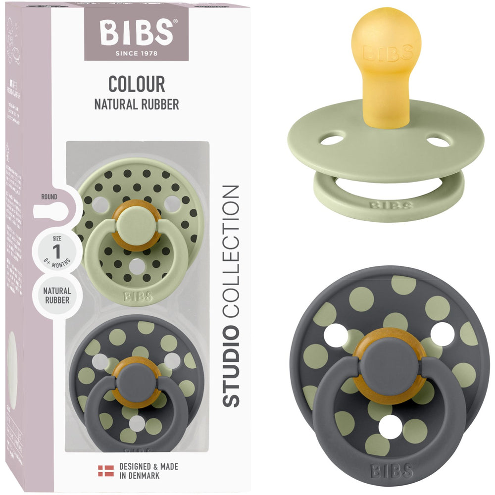 Køb Bibs Sage/Iron Sut Studio Colour 2-Pak Polka Latex