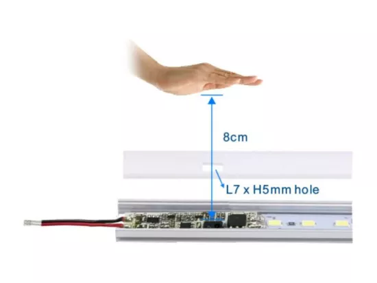 Mini Interrupteur Capteur Sans Contact pour Rubans LED 12-24V DC
