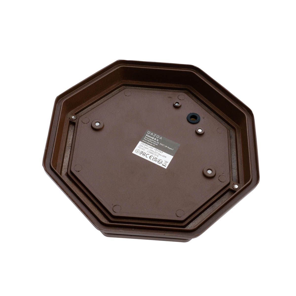 Landelijke plafondlamp roestbruin 21,3 cm IP44 - Bri