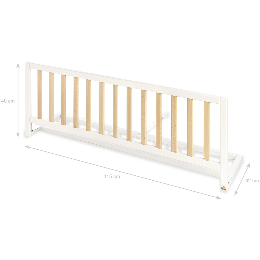 Pinolino Bettschutzgitter Comfort weiß  natur 115 cm