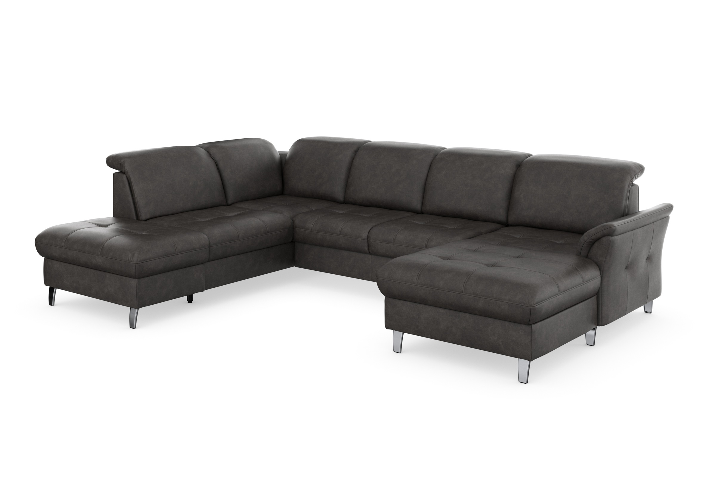 sit&more Wohnlandschaft »Maggiore U-Form« wahlweise mit Kopfteilverstellung, Bettfunktion und Stauraum