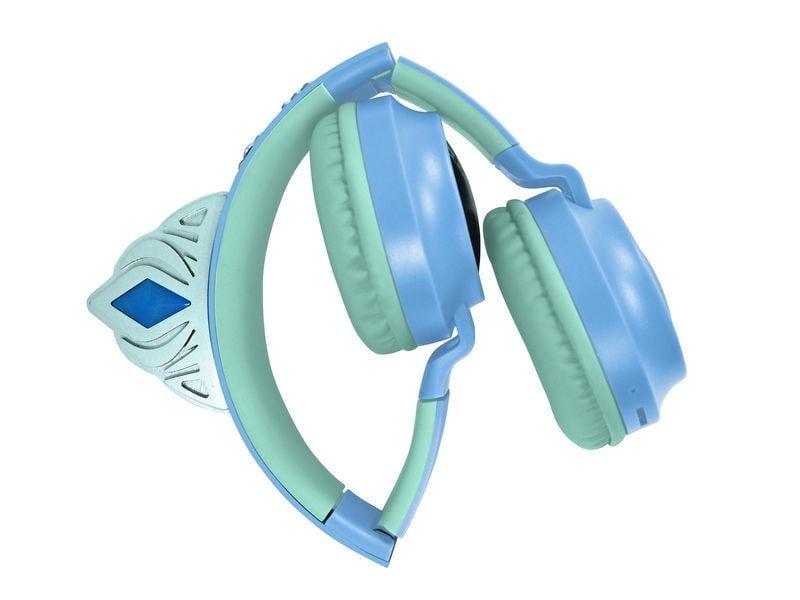 Lexibook 2-in-1 Bluetooth/Kabel-Kopfhörer Frozen Blau Zusammenklappbare Bluetooth- und Kabelkopfhörer im 3D-Design