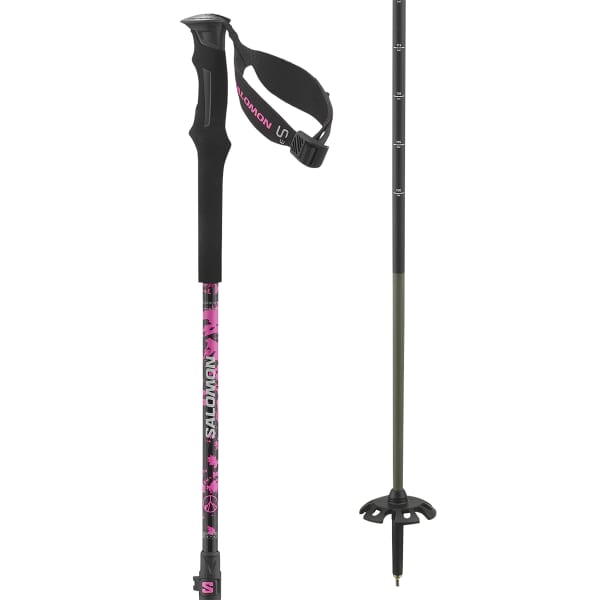 Bâton ski de randonnée SALOMON QST CARBON S3 BLACK SUGAR PLUM