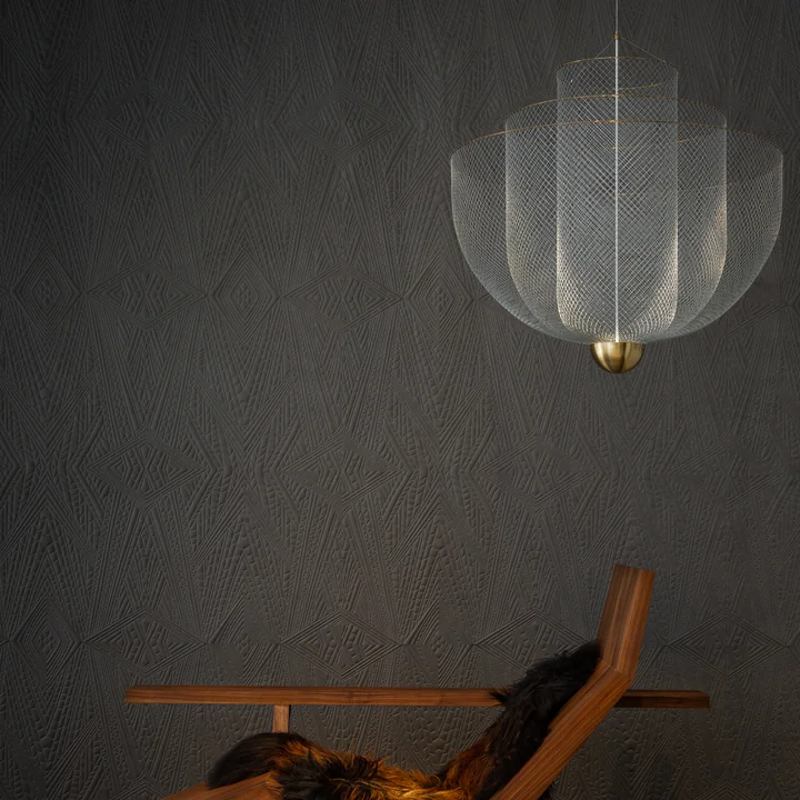 Moooi - Meshmatics LED-Kronleuchter Ø 58 cm, Stahl / Messing