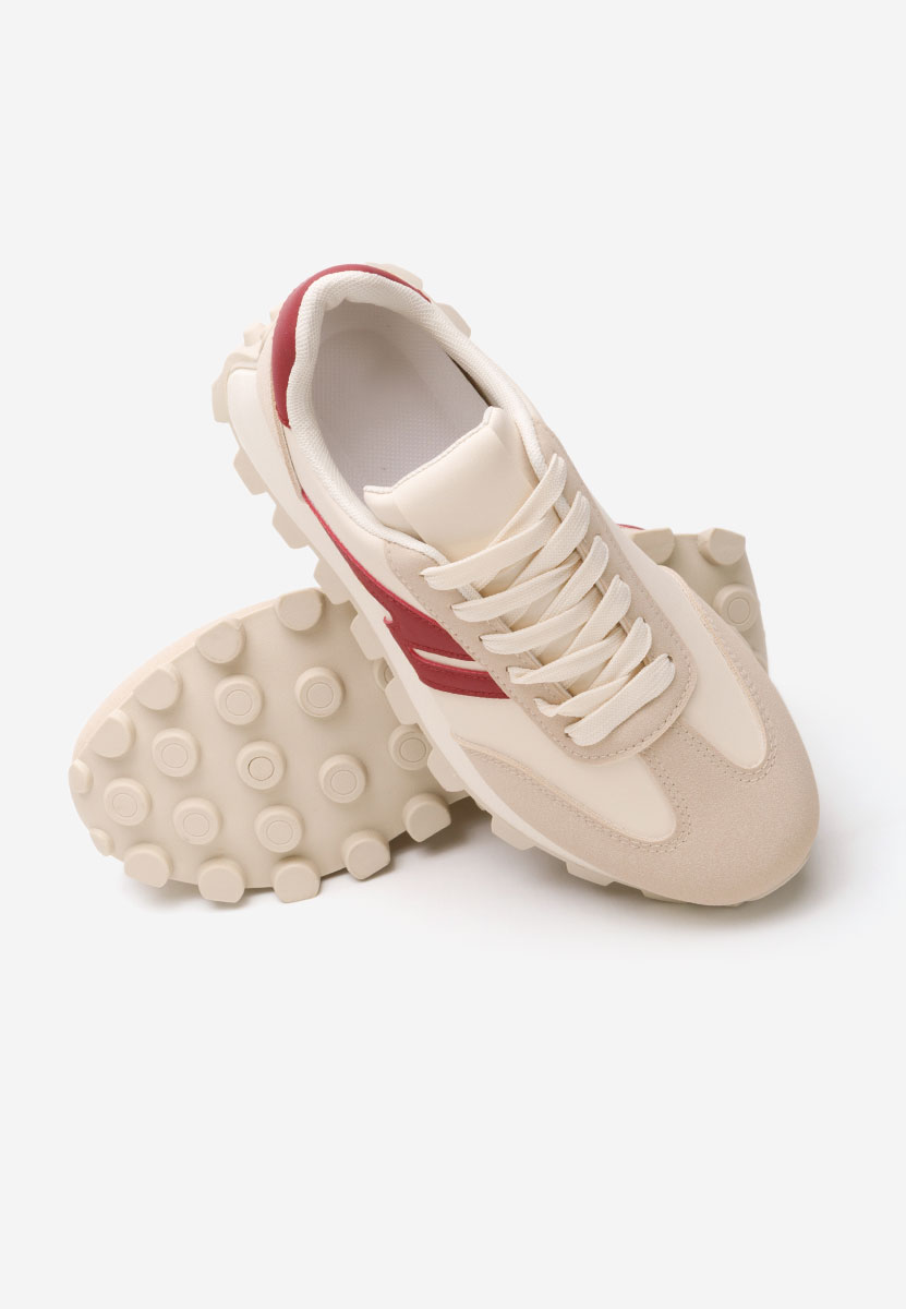 Baskets pour femme beige Shelena