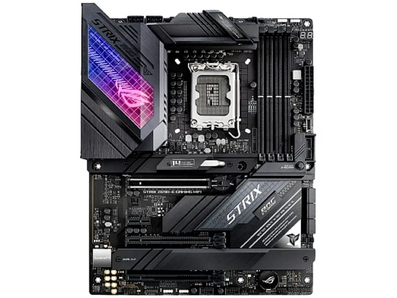 ASUS ROG STRIX Z690-E GAMING WIFI - Bundkort - ATX - LGA1700 sokkel - Z690 Chipset - USB-C Gen 2x2, USB-C Gen2, USB 3.2 Gen 1, USB 3.2 Gen 2 - 2.5 Gigabit LAN, Wi-Fi, Bluetooth - onboard grafik (CPU påkrævet) - HD Audio (8-kanaler)