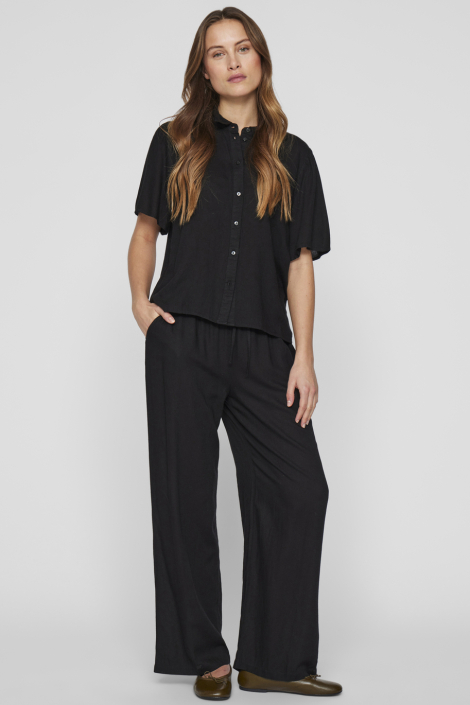 Vila zwarte dames blouse