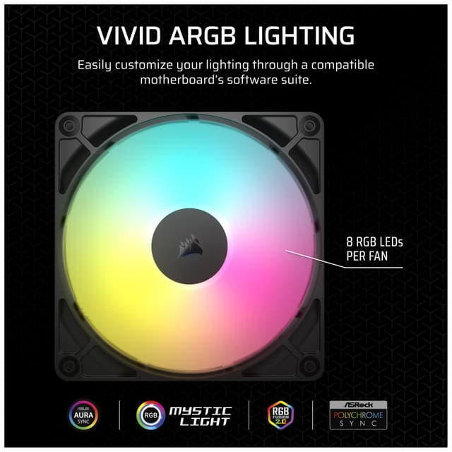 Corsair RS140 ARGB 140mm PWM blæser