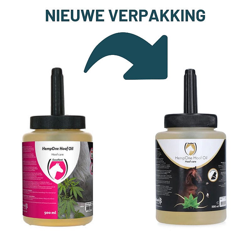 Equi Hempone Hoof Oil Natural 500 ml (met kwast) | 10774