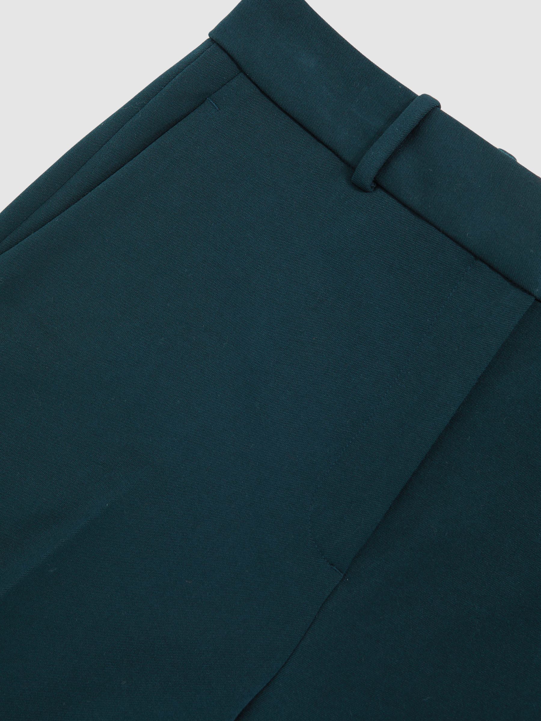 Blauwgroen - Reiss Gabi slim-fit kostuumbroek