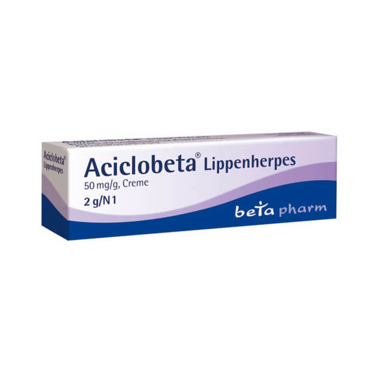 Aciclobeta Lippenherpes Creme, 2 g
