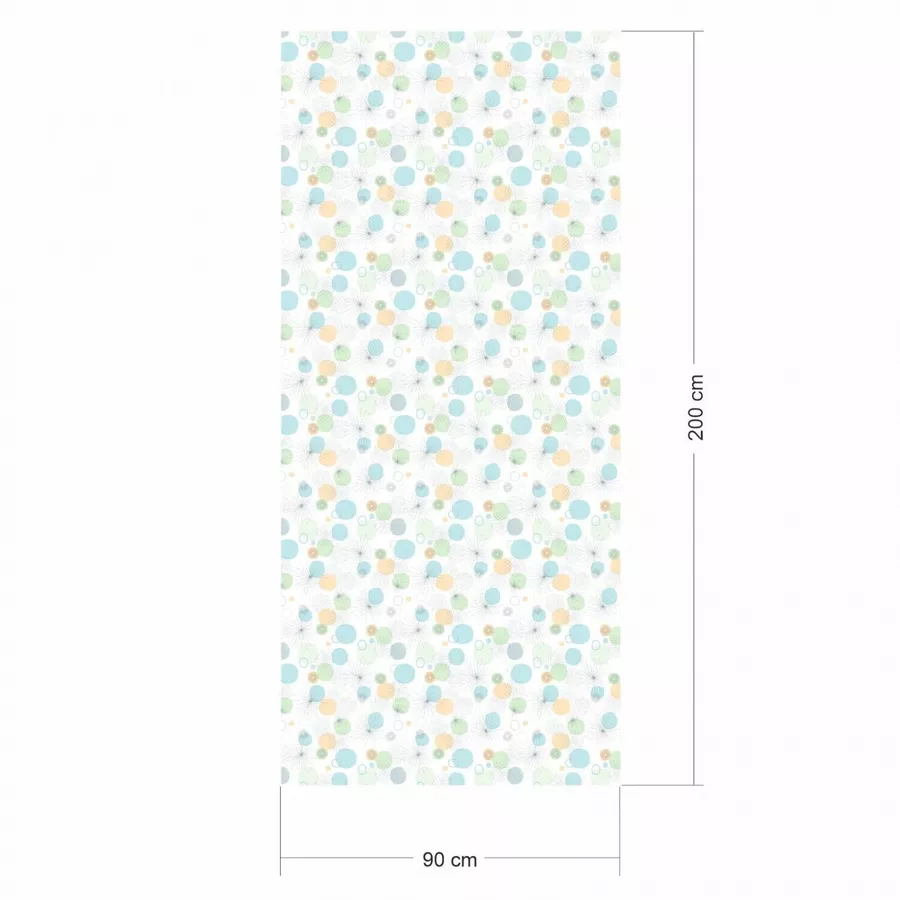 Nikima Klebefolie KF-23 selbstklebende Folie – Punkte mint hellblau Klebefolie bunt