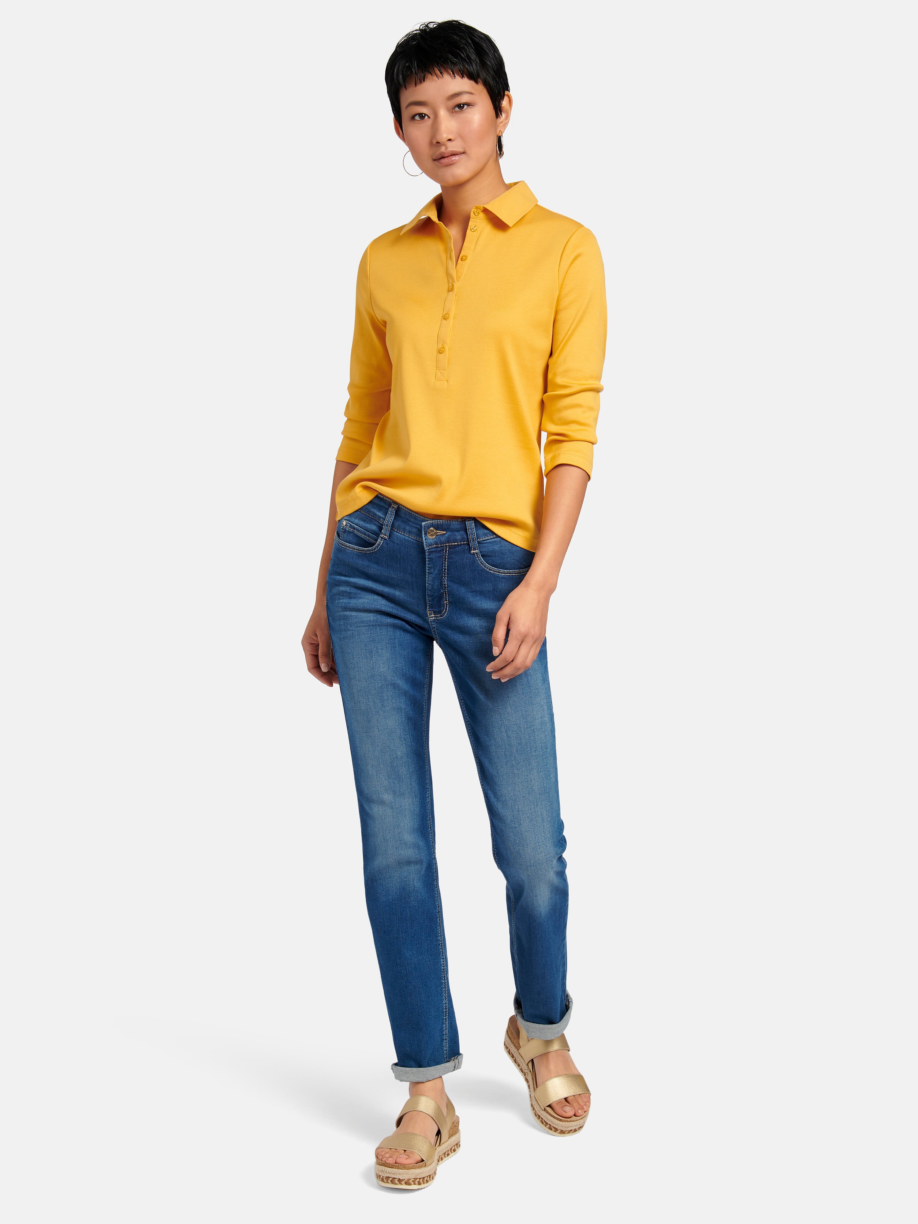 Polo-Shirt mit 3/4-Arm