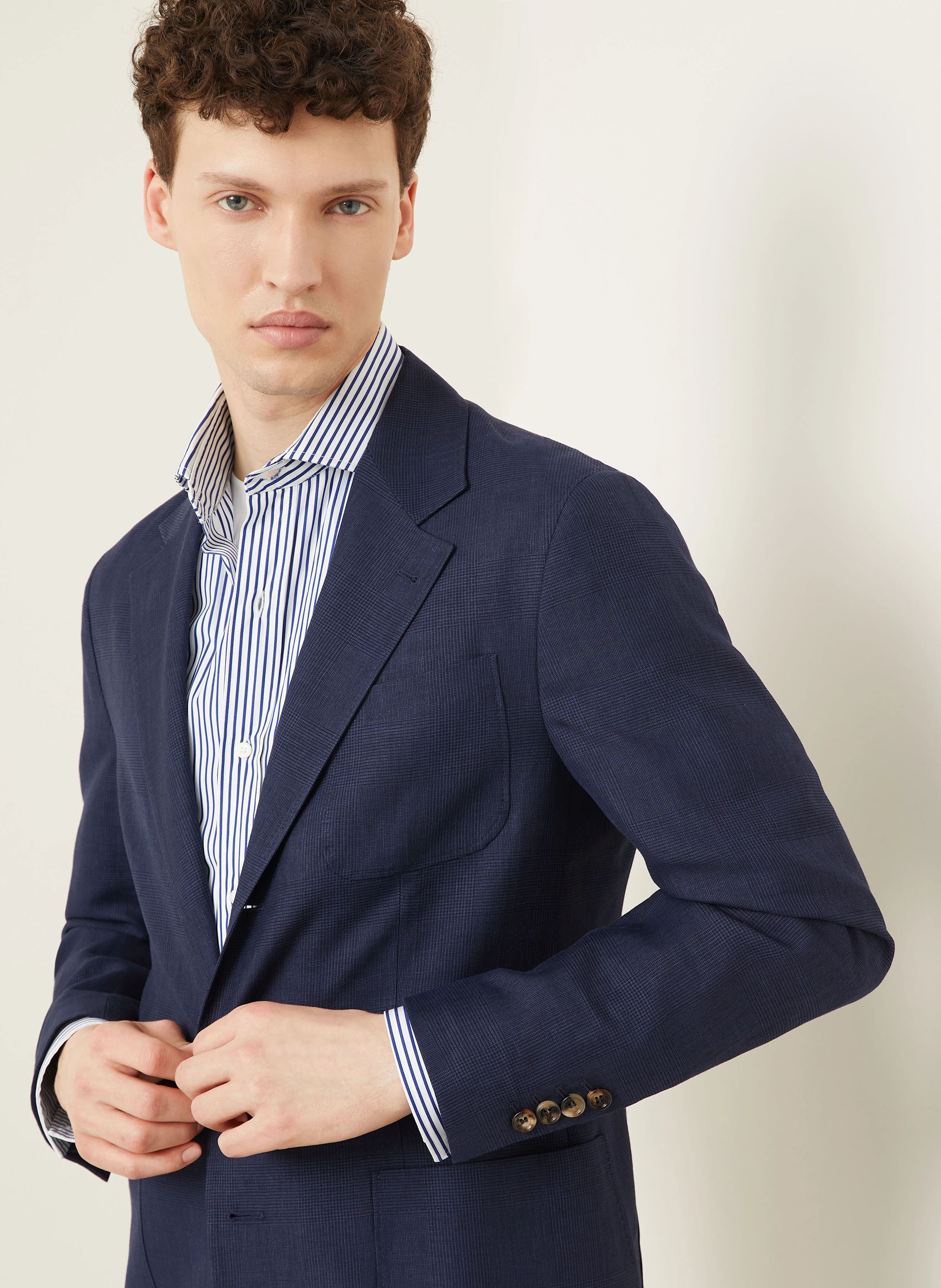 BRUNELLO CUCINELLI Sakko Extra Slim Fit mit Leinen