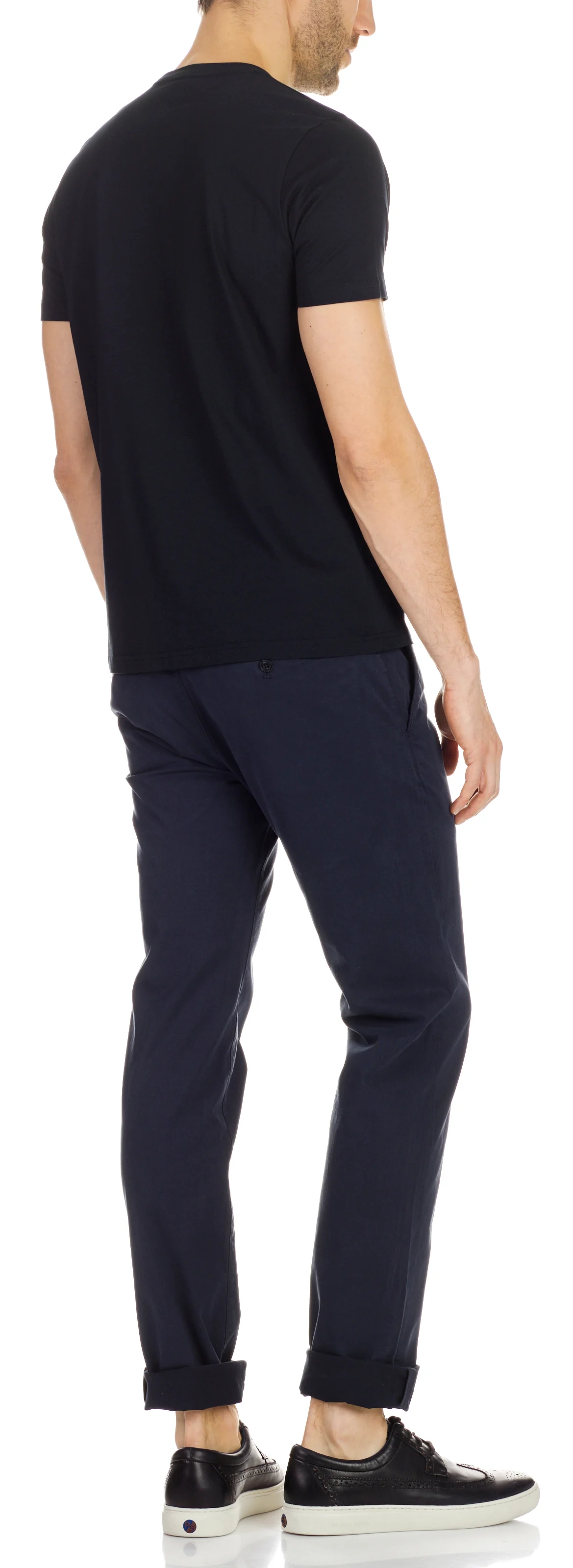 Chino slim en coton stretch | Bleu
