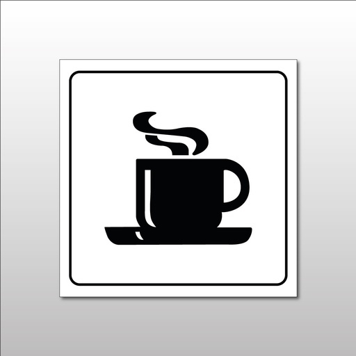 Panneau d'information - Cafétéria Tasse Chaude - Gravoply