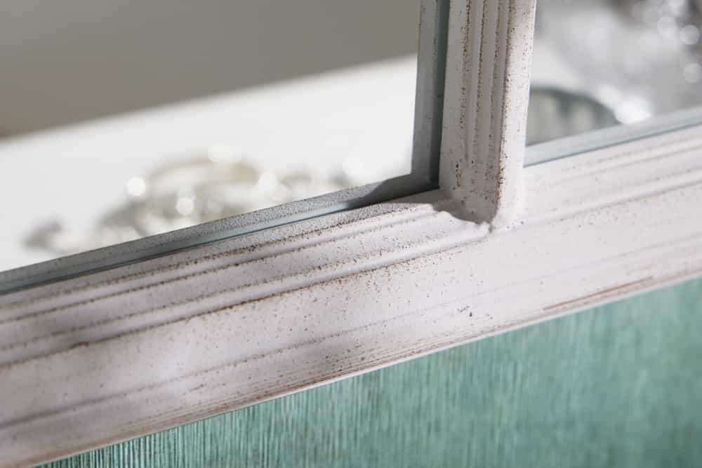 Design Wandspiegel CASTILLO 100cm weiß Landhausstil Fensterspiegel Rundbogen Shabby Chic
