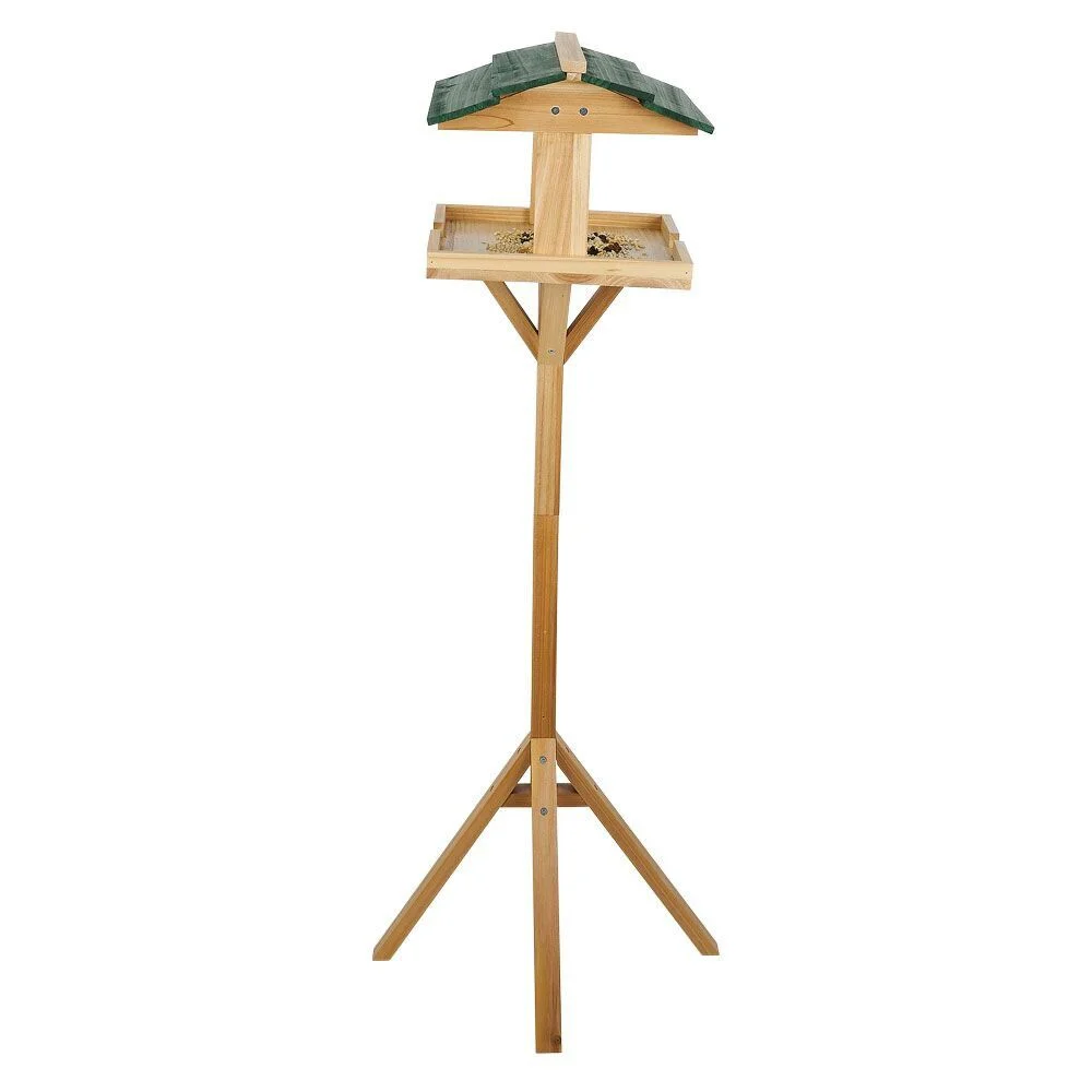 Mangeoire à oiseaux en bois 41,5x42,5xH110cm