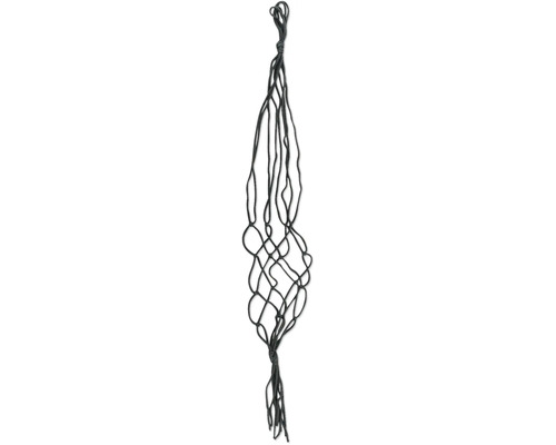 Macramé net Lafiora 100 cm natuurlijke vezel grijs