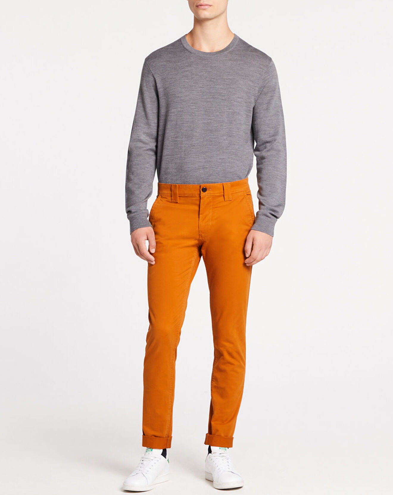 Tommy Jeans Pantalon chino slim Scanton rouille