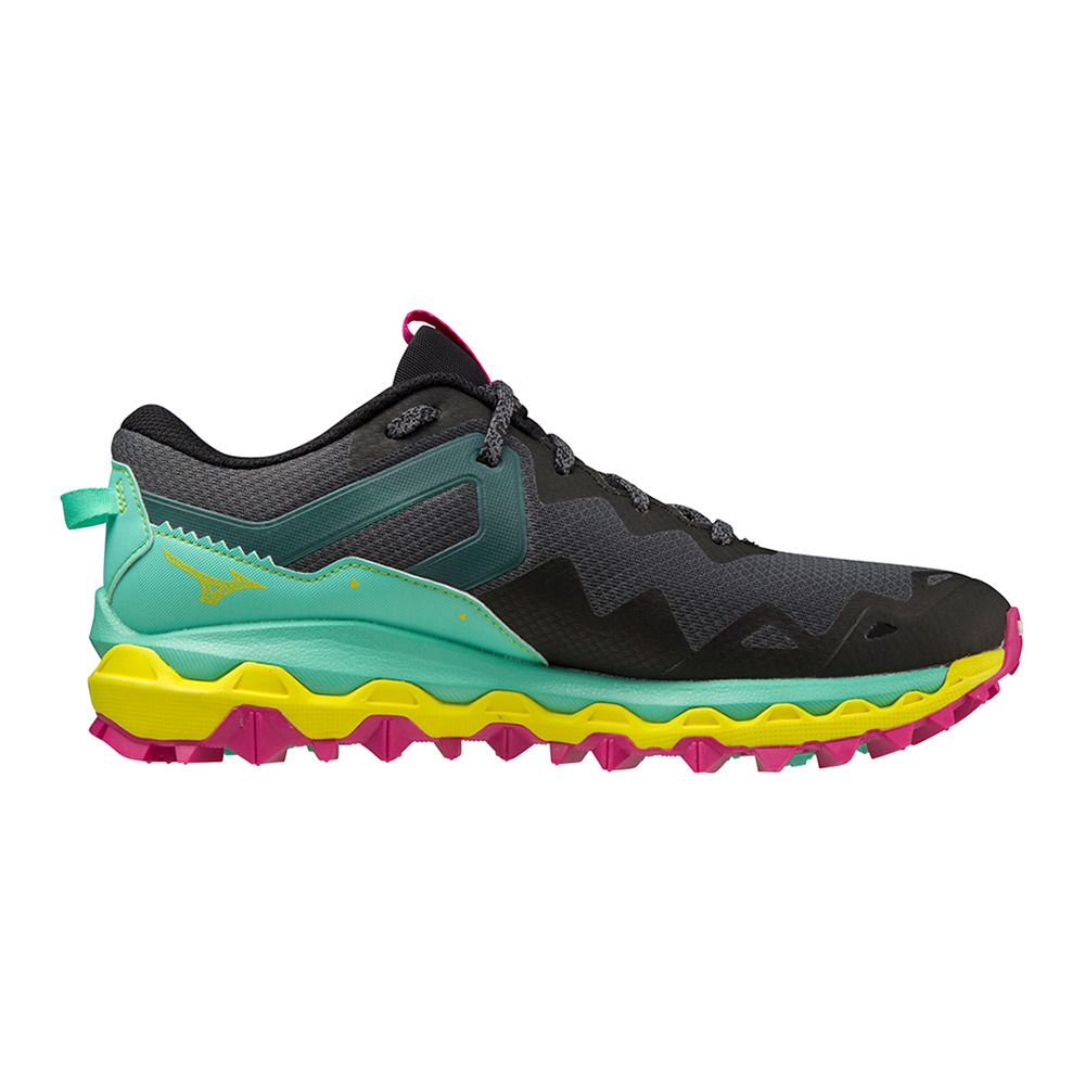Mizuno WAVE MUJIN 9 - Chaussures trail Femme irongate/nimbuscloud/biscaygreen