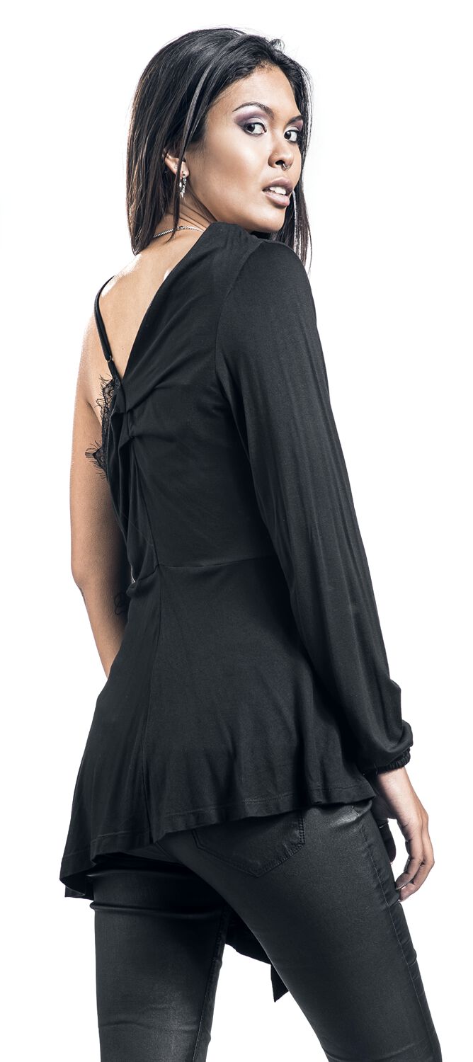Haut Avec Dentelle | Gothicana by EMP T-shirt manches longues