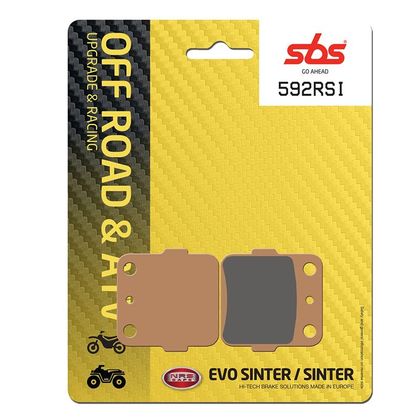 Plaquettes de freins SBS 592RSI Sinter Métal Fritté avant/arrière