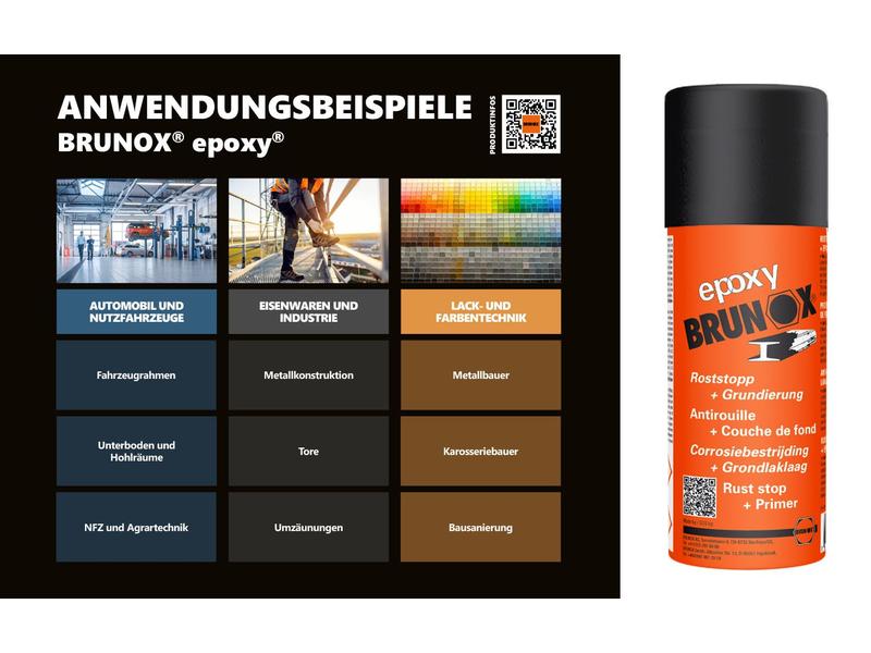 Brunox Rostumwandler-Spray epoxy 400 ml Roststopp   Grundierung