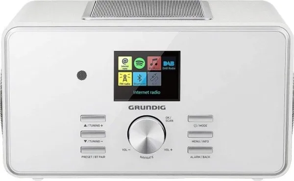 Grundig DTR 6000 X, Bærbar, Analog & digital, DAB , FM, PTY, 8 W, TFT