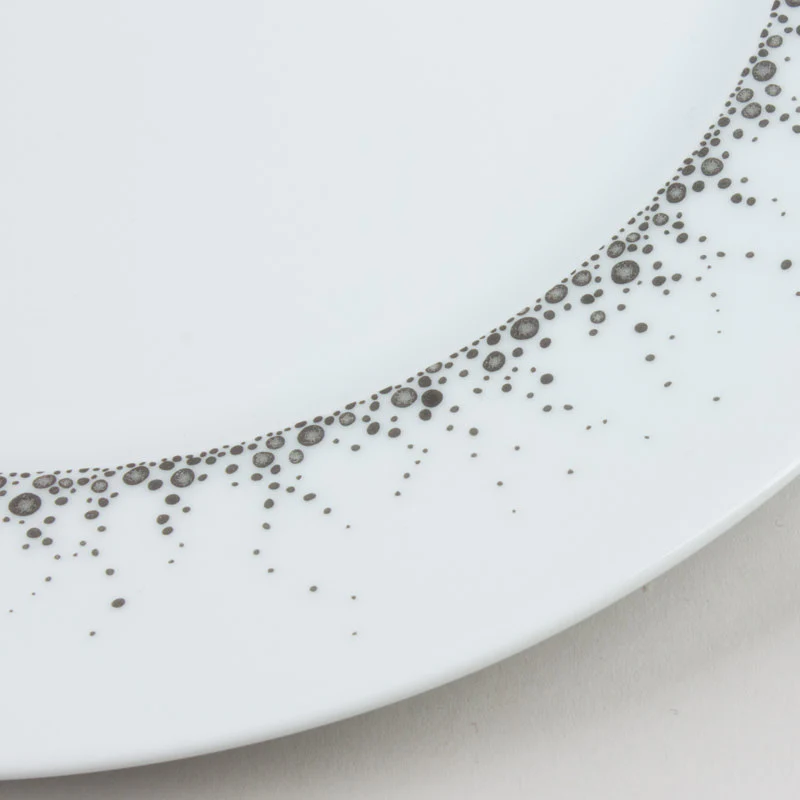 Assiette plate Boréalis gris 27 cm (lot de 6) Table passion