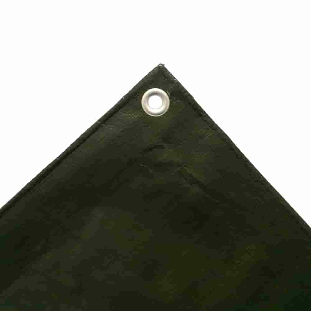 280 g/m² zeildoek, bouwzeil en regenzeil, zeildoek voor de landbouw, groen, 3 x 4 (12m²)