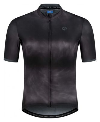Maillot Manches Courtes Velo Rogelli Tie Dye - Homme - Noir/Gris