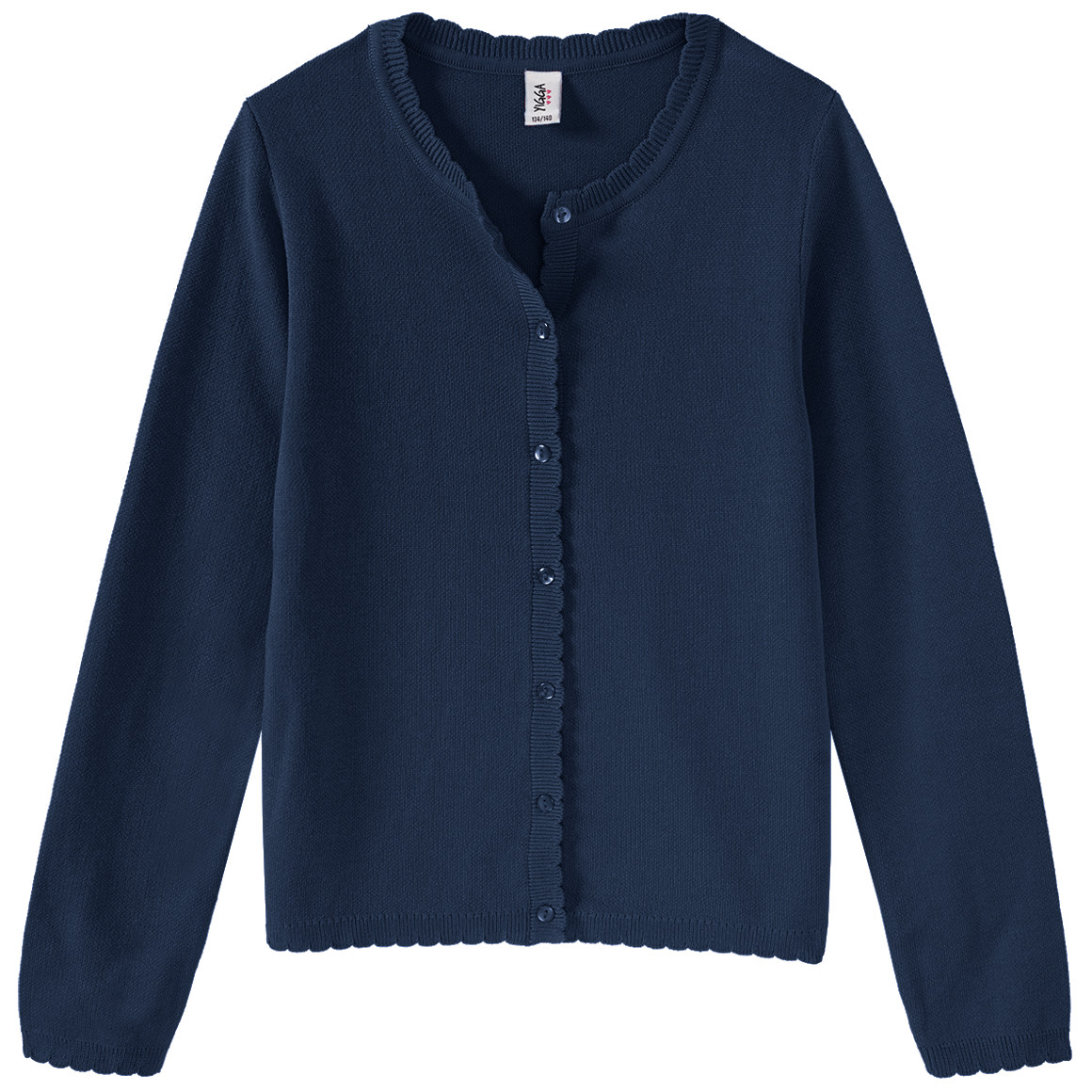 Yigga Mädchen Cardigan mit Knopfleiste dunkelblau