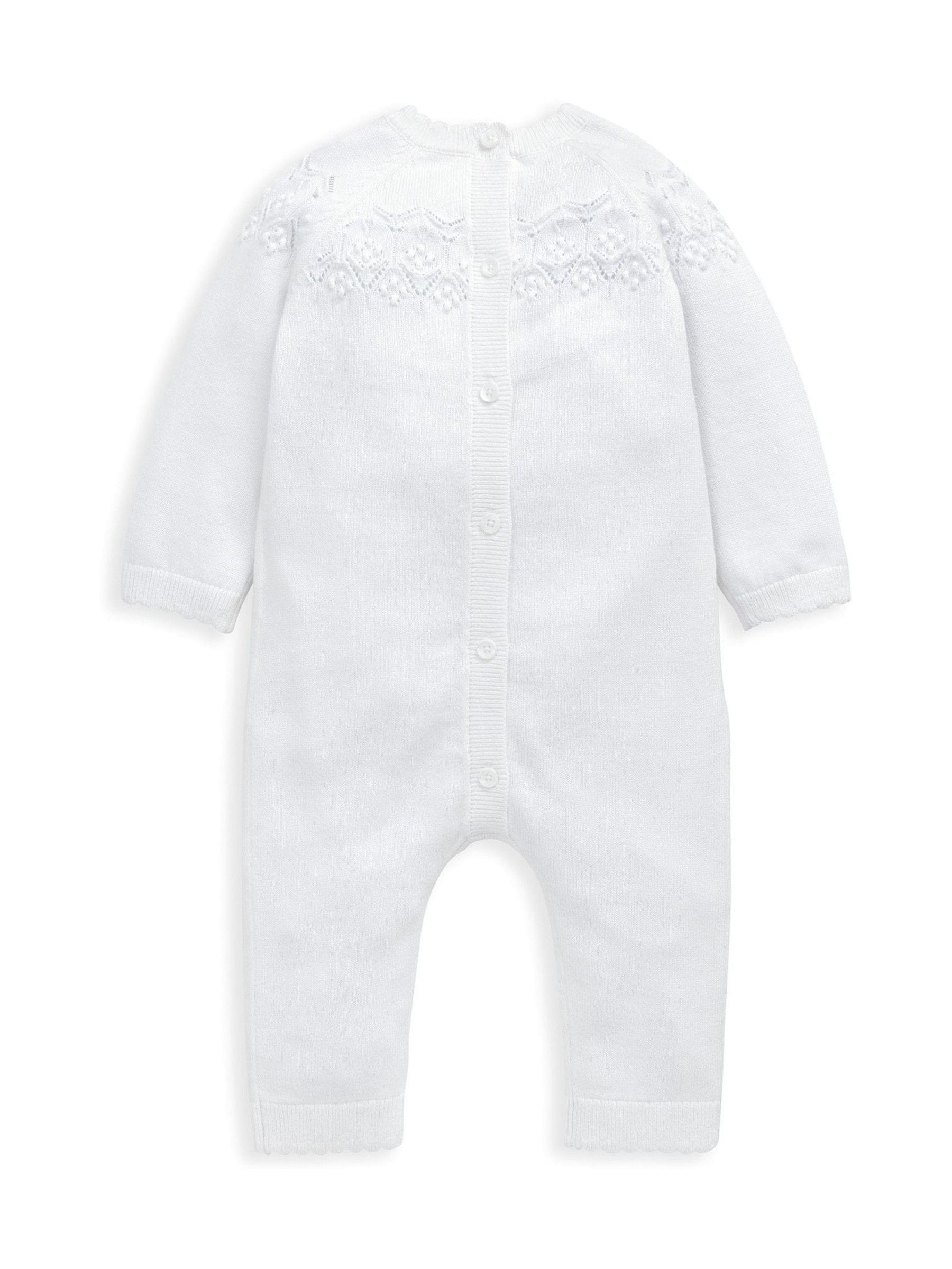 Mamas & Papas Pointelle Knitted Romper