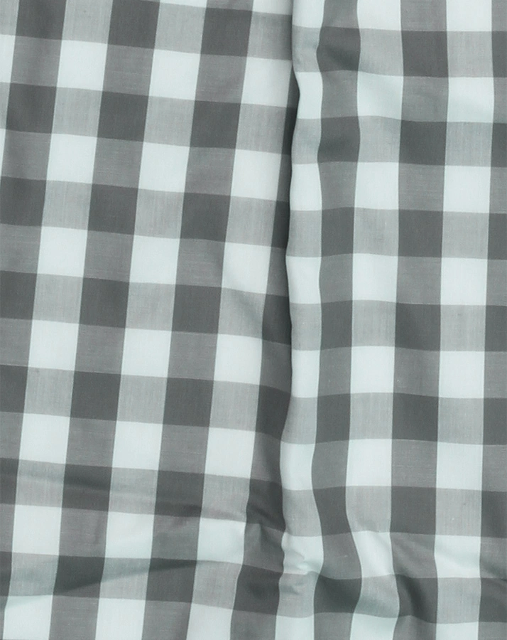 Flanellschlafsack kariert in grau